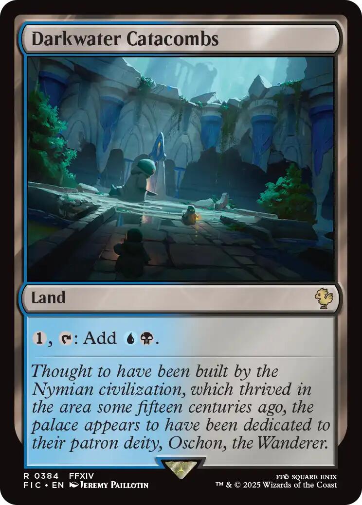 Darkwater Catacombs (Surge Foil) [FINAL FANTASY Commander] | Magic Magpie