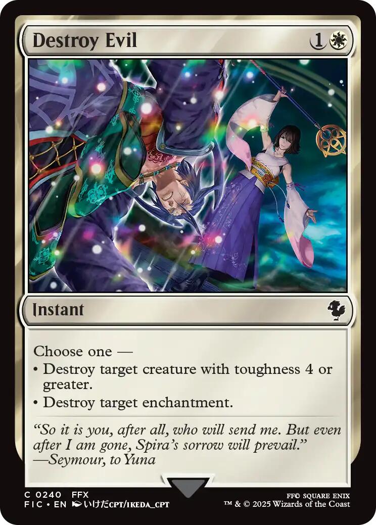 Destroy Evil (Surge Foil) [FINAL FANTASY Commander] | Magic Magpie