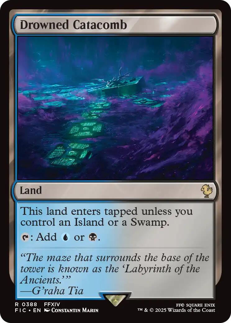 Drowned Catacomb (Surge Foil) [FINAL FANTASY Commander] | Magic Magpie