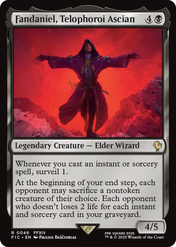 Fandaniel, Telophoroi Ascian (Surge Foil) [FINAL FANTASY Commander] | Magic Magpie