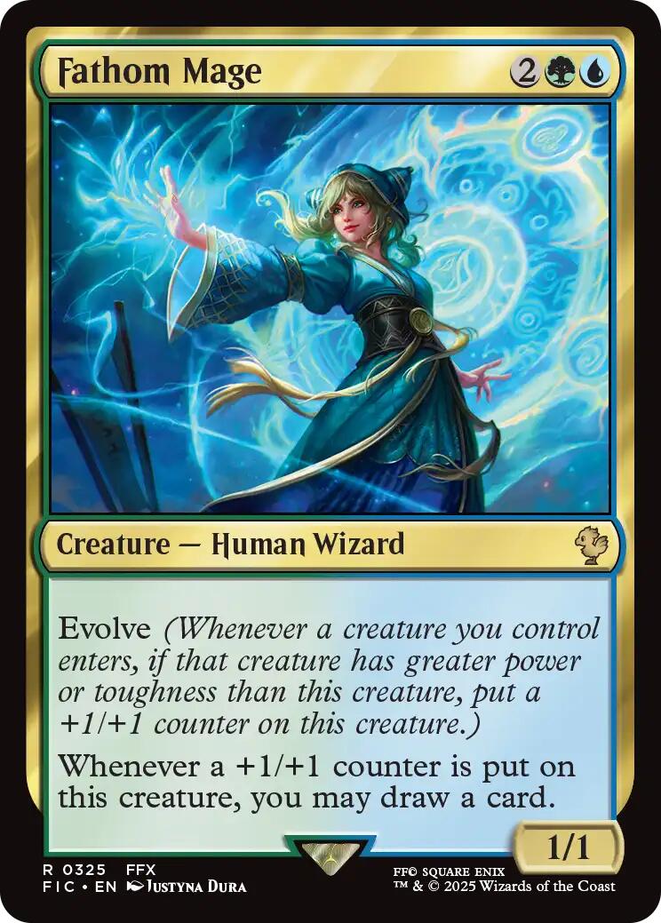 Fathom Mage (Surge Foil) [FINAL FANTASY Commander] | Magic Magpie