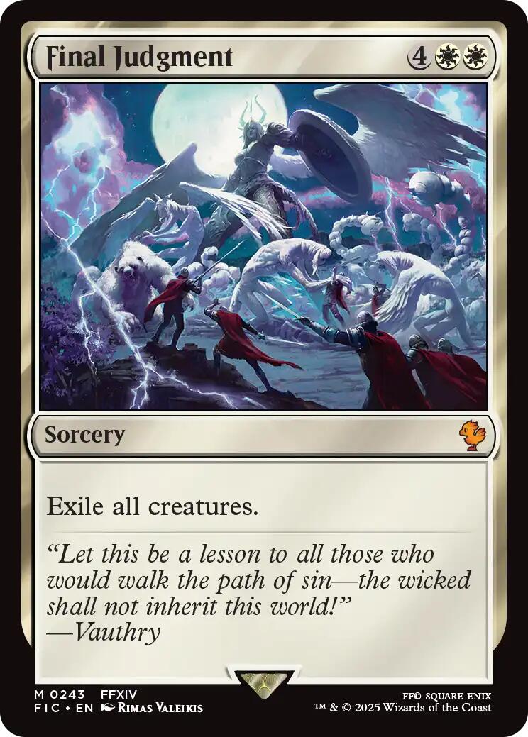 Final Judgment (Surge Foil) [FINAL FANTASY Commander] | Magic Magpie
