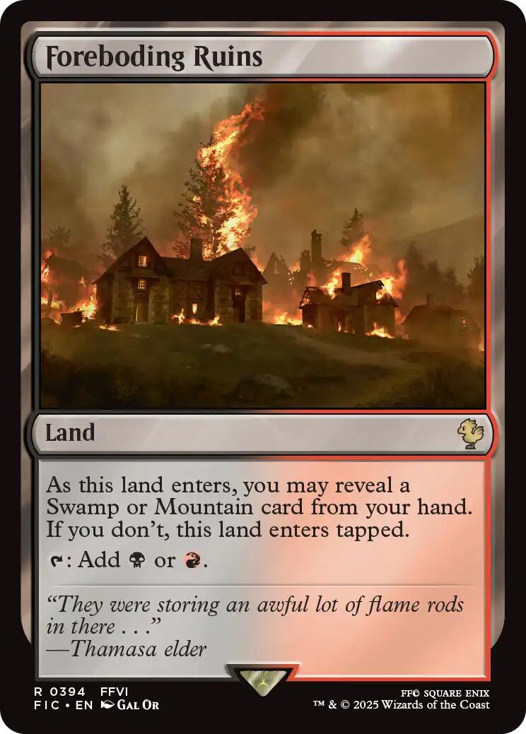 Foreboding Ruins (Surge Foil) [FINAL FANTASY Commander] | Magic Magpie