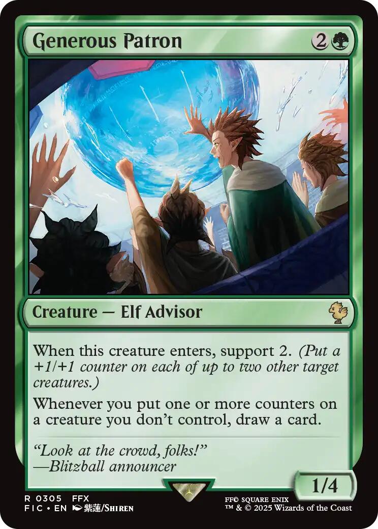 Generous Patron (Surge Foil) [FINAL FANTASY Commander] | Magic Magpie