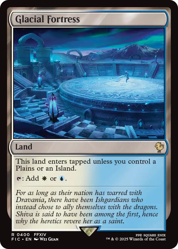 Glacial Fortress (Surge Foil) [FINAL FANTASY Commander] | Magic Magpie