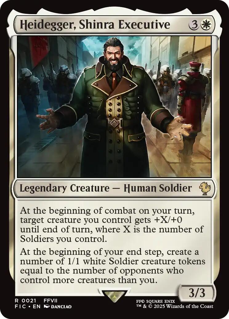 Heidegger, Shinra Executive (Surge Foil) [FINAL FANTASY Commander] | Magic Magpie