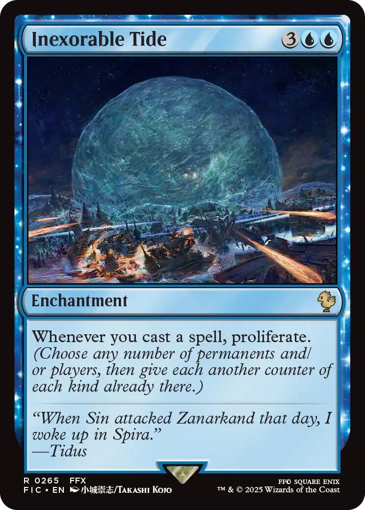 Inexorable Tide (Surge Foil) [FINAL FANTASY Commander] | Magic Magpie