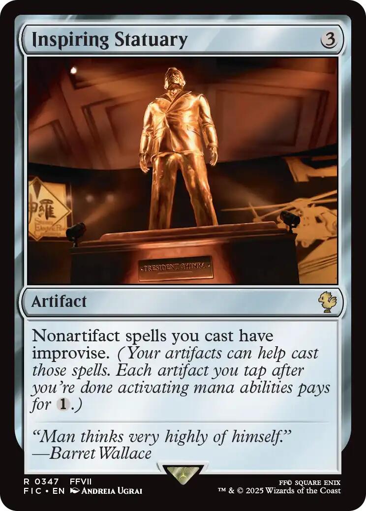 Inspiring Statuary (Surge Foil) [FINAL FANTASY Commander] | Magic Magpie