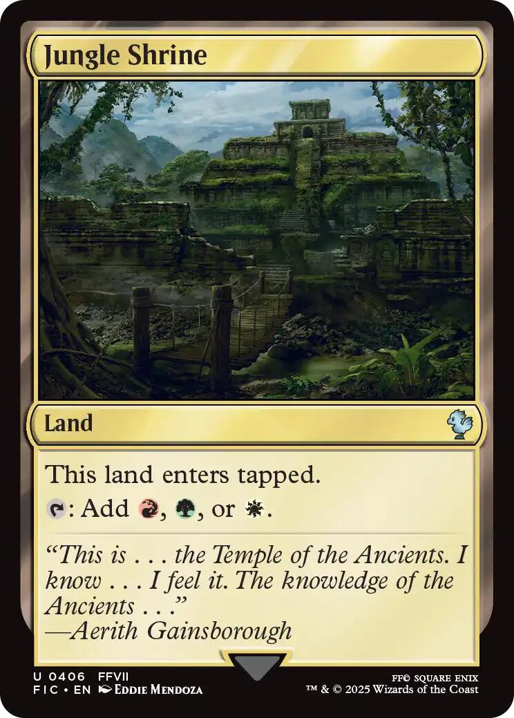Jungle Shrine (Surge Foil) [FINAL FANTASY Commander] | Magic Magpie