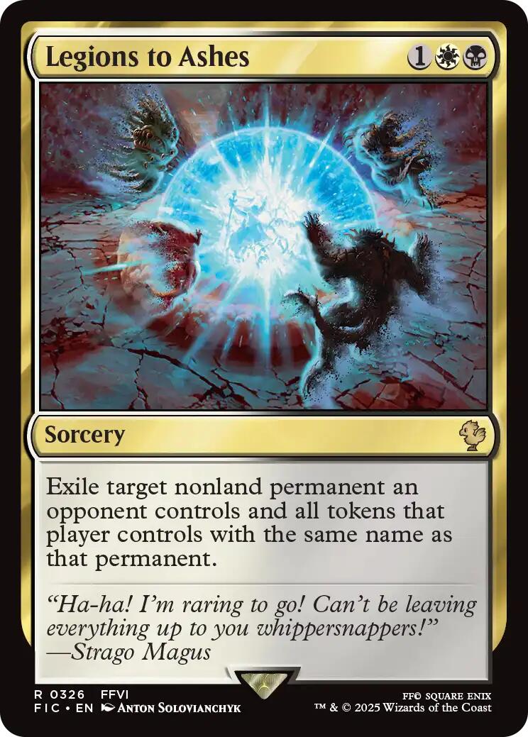 Legions to Ashes (Surge Foil) [FINAL FANTASY Commander] | Magic Magpie