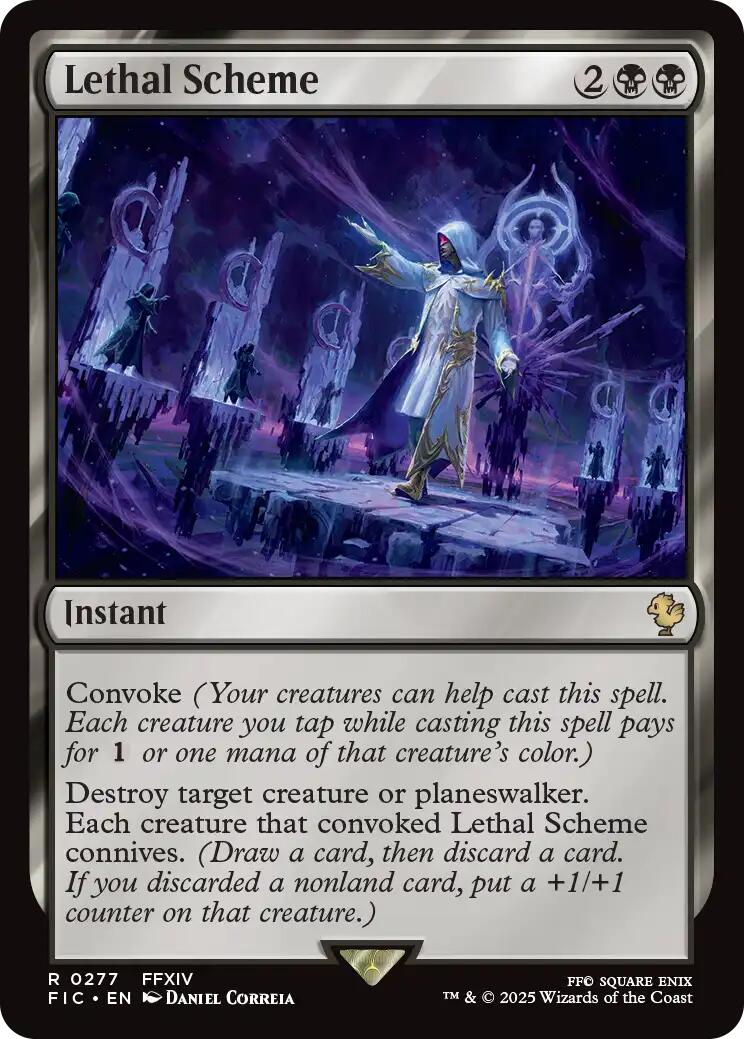 Lethal Scheme (Surge Foil) [FINAL FANTASY Commander] | Magic Magpie