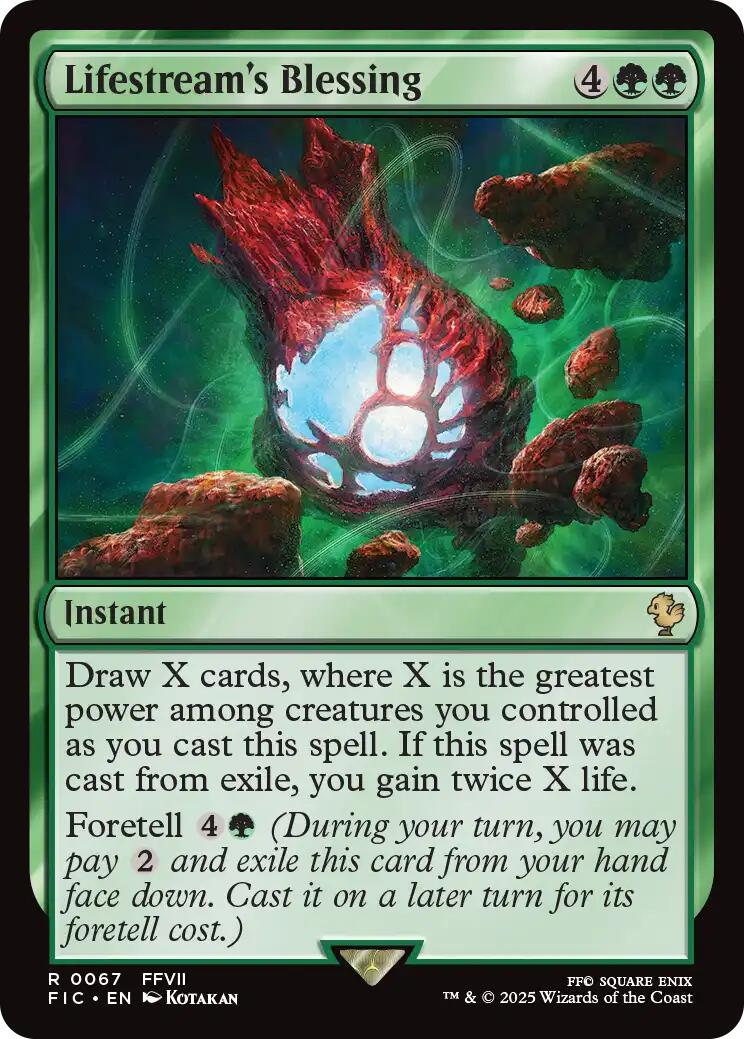 Lifestream's Blessing (Surge Foil) [FINAL FANTASY Commander] | Magic Magpie