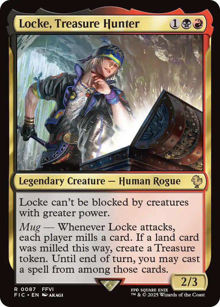Locke, Treasure Hunter (Surge Foil) [FINAL FANTASY Commander] | Magic Magpie