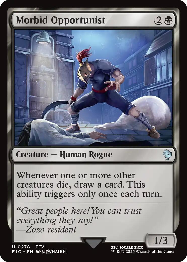 Morbid Opportunist (Surge Foil) [FINAL FANTASY Commander] | Magic Magpie