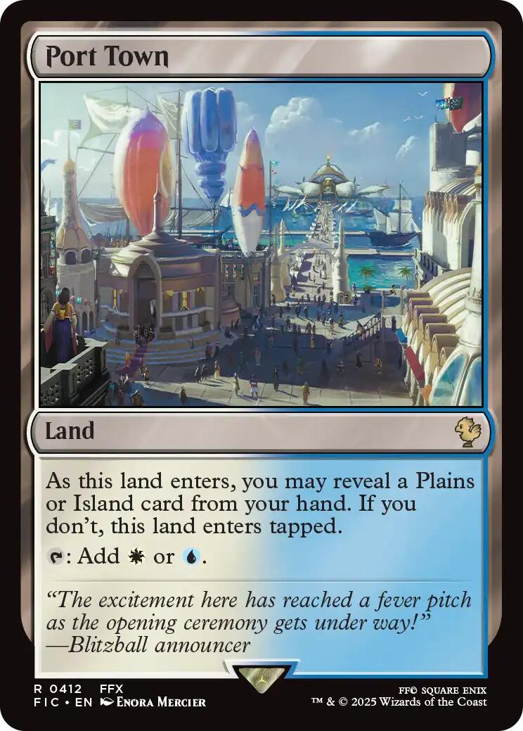 Port Town (Surge Foil) [FINAL FANTASY Commander] | Magic Magpie