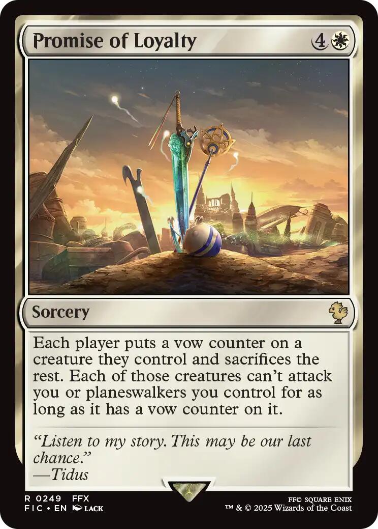Promise of Loyalty (Surge Foil) [FINAL FANTASY Commander] | Magic Magpie