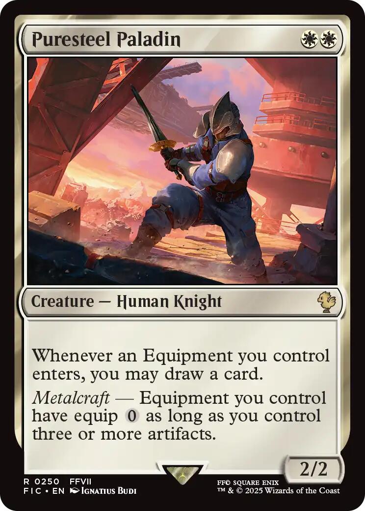 Puresteel Paladin (Surge Foil) [FINAL FANTASY Commander] | Magic Magpie