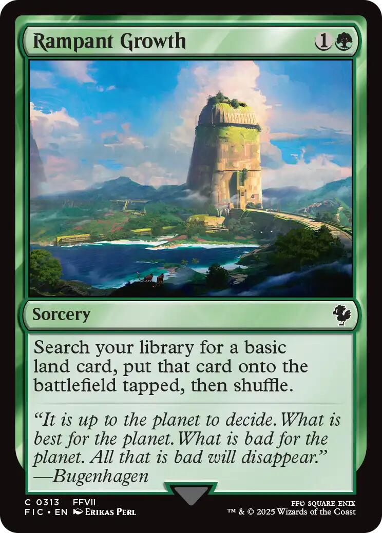 Rampant Growth (Surge Foil) [FINAL FANTASY Commander] | Magic Magpie