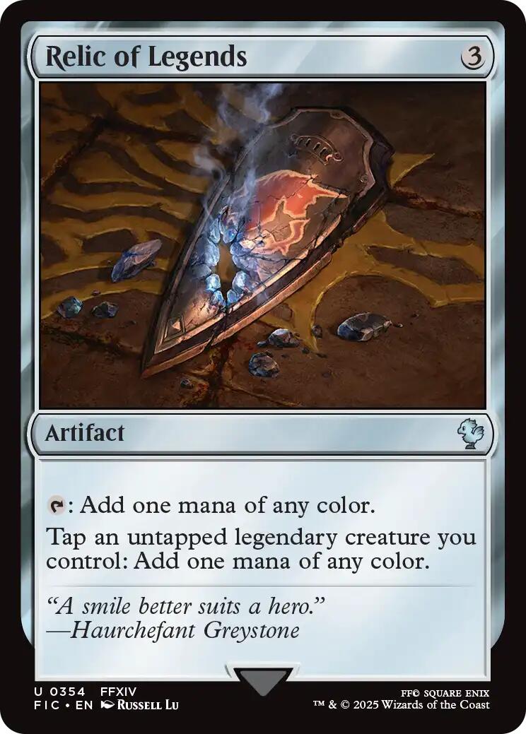 Relic of Legends (Surge Foil) [FINAL FANTASY Commander] | Magic Magpie
