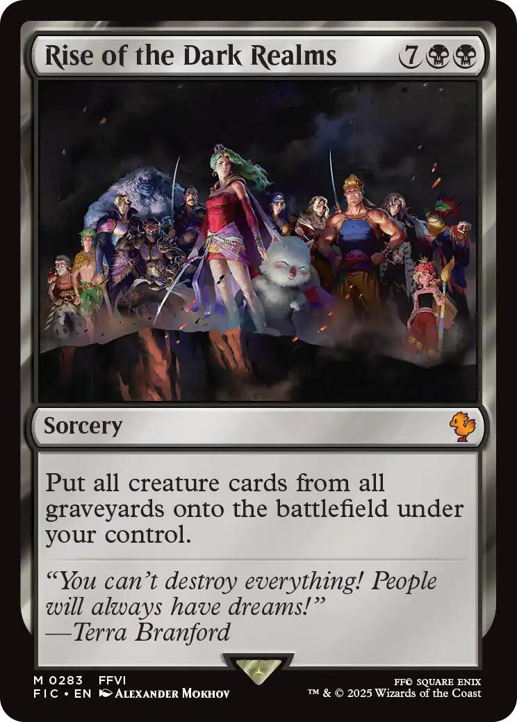 Rise of the Dark Realms (Surge Foil) [FINAL FANTASY Commander] | Magic Magpie