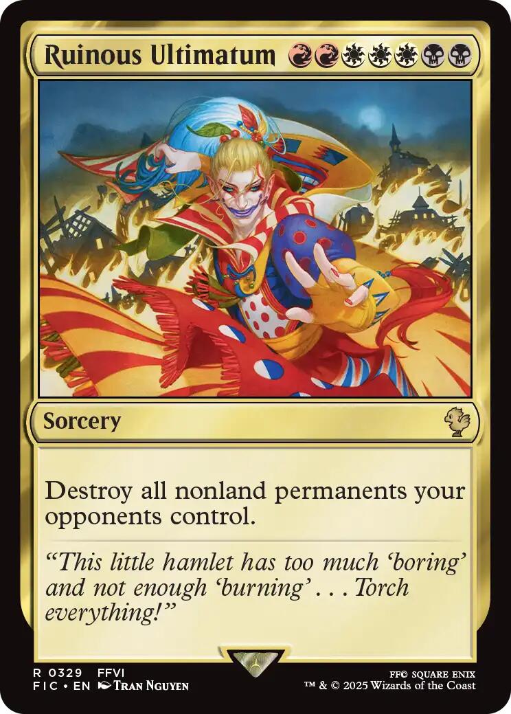 Ruinous Ultimatum (Surge Foil) [FINAL FANTASY Commander] | Magic Magpie