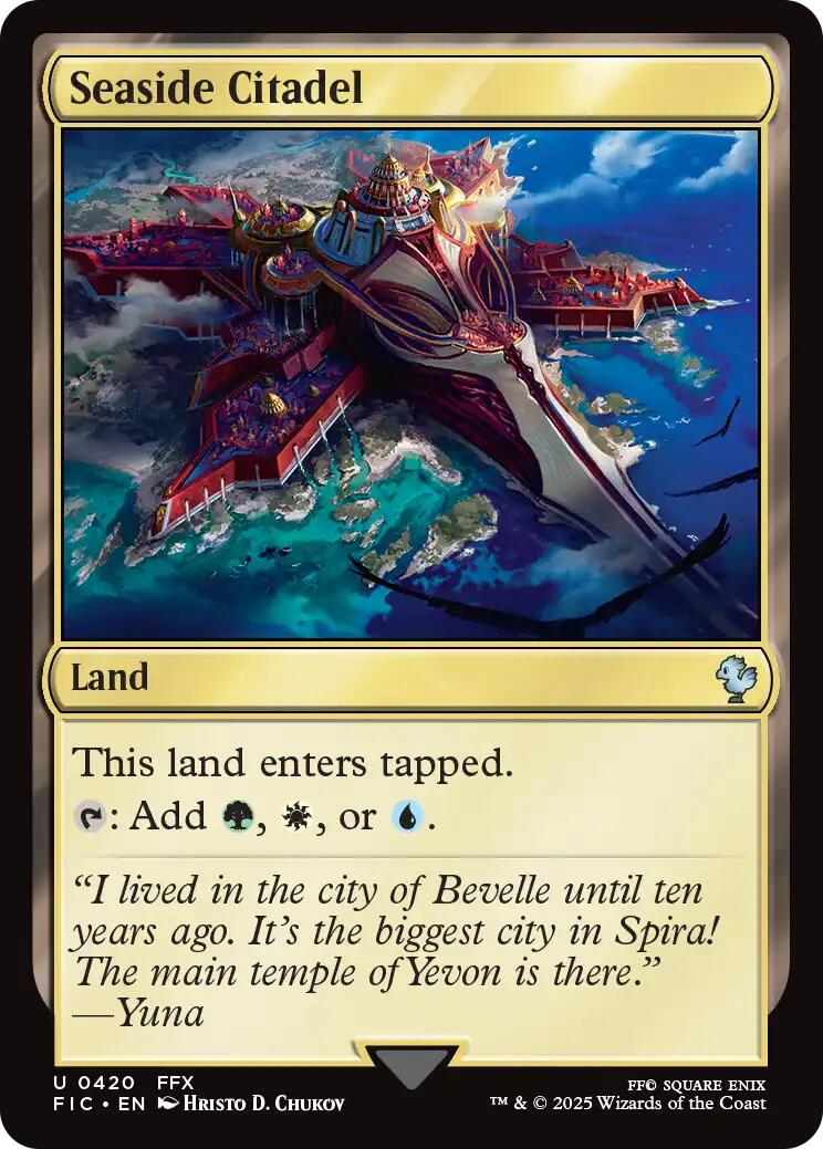 Seaside Citadel (Surge Foil) [FINAL FANTASY Commander] | Magic Magpie