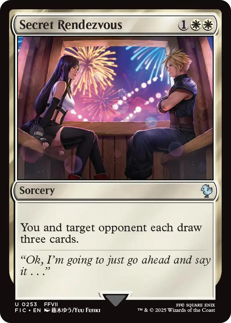 Secret Rendezvous (0253) (Surge Foil) [FINAL FANTASY Commander] | Magic Magpie