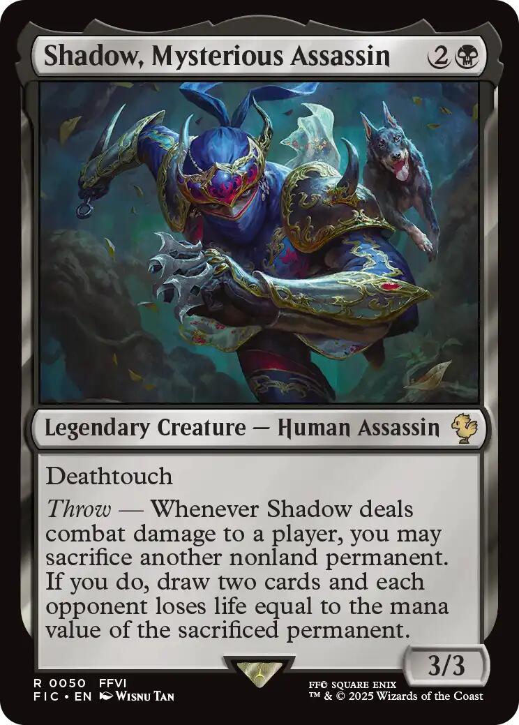 Shadow, Mysterious Assassin (Surge Foil) [FINAL FANTASY Commander] | Magic Magpie
