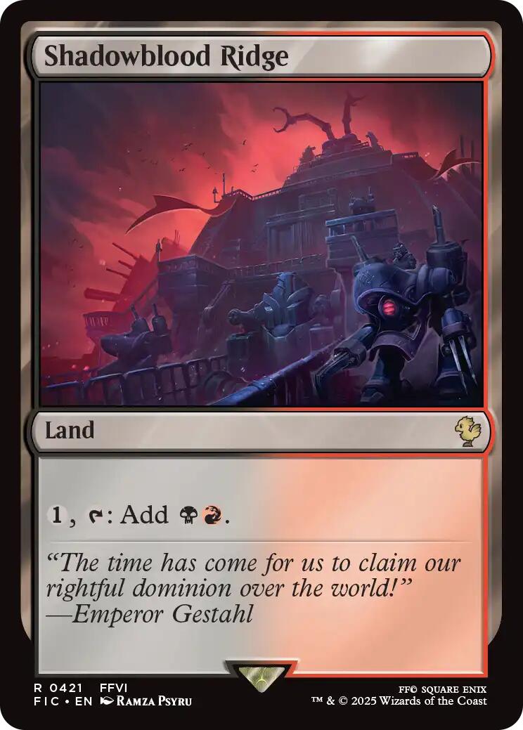 Shadowblood Ridge (Surge Foil) [FINAL FANTASY Commander] | Magic Magpie