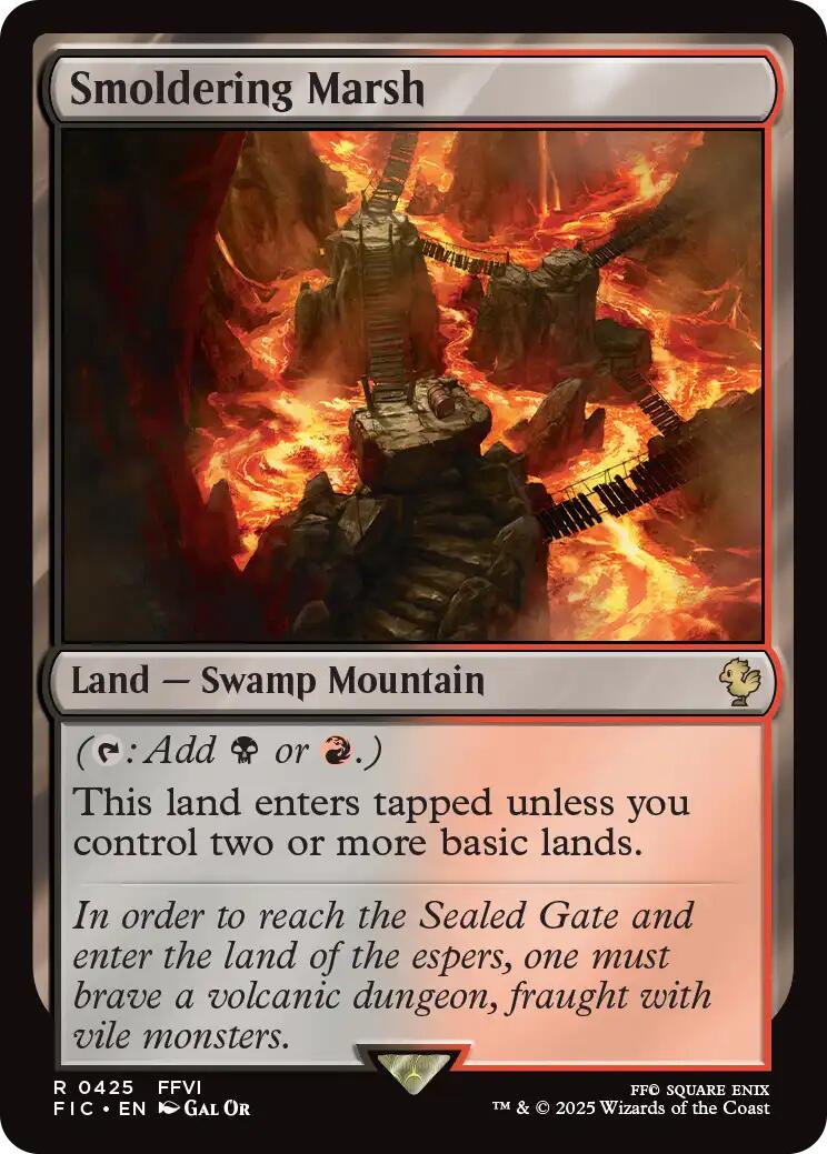 Smoldering Marsh (Surge Foil) [FINAL FANTASY Commander] | Magic Magpie