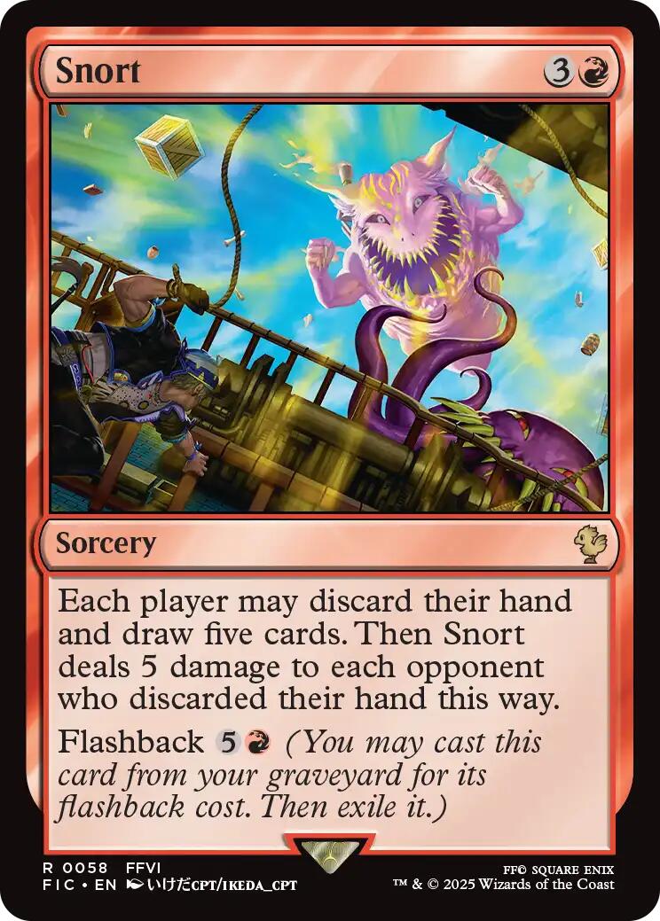 Snort (Surge Foil) [FINAL FANTASY Commander] | Magic Magpie
