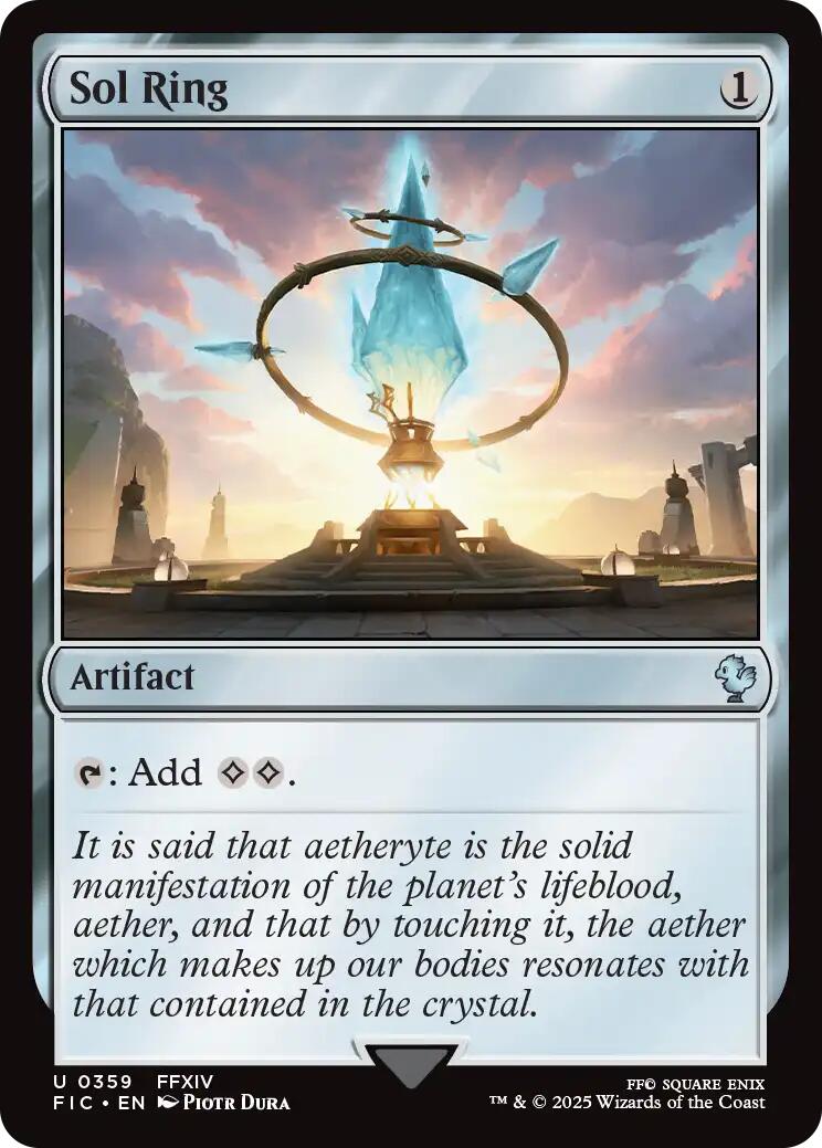 Sol Ring (0359) (Surge Foil) [FINAL FANTASY Commander] | Magic Magpie