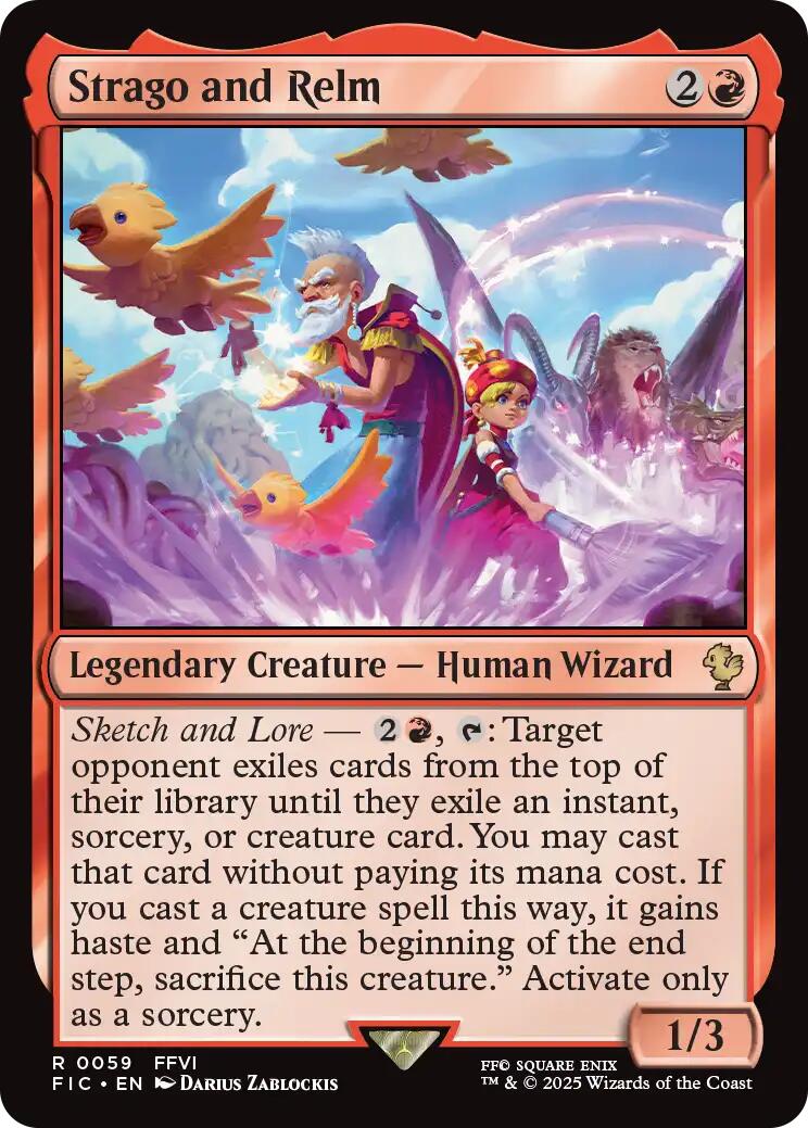 Strago and Relm (Surge Foil) [FINAL FANTASY Commander] | Magic Magpie