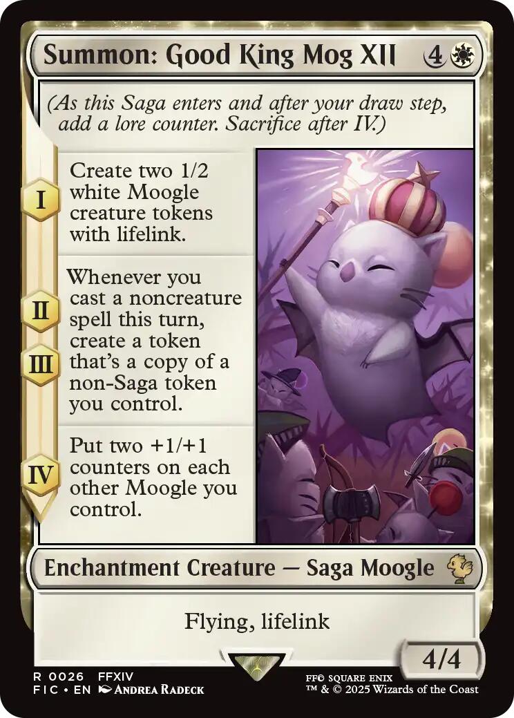 Summon: Good King Mog XII (Surge Foil) [FINAL FANTASY Commander] | Magic Magpie