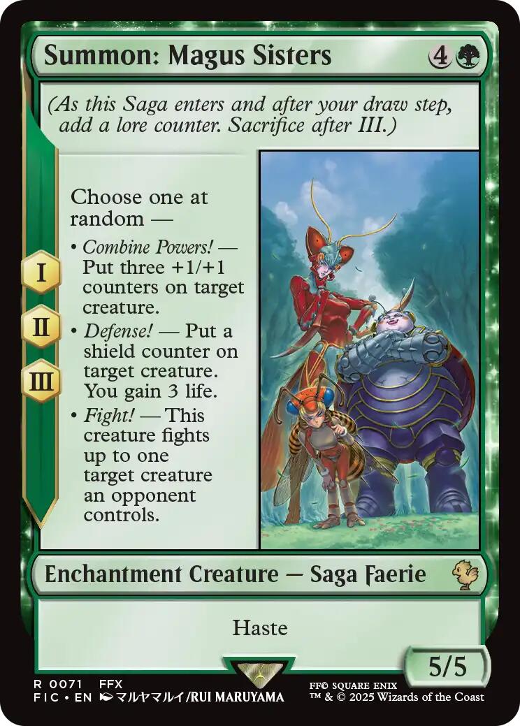 Summon: Magus Sisters (Surge Foil) [FINAL FANTASY Commander] | Magic Magpie