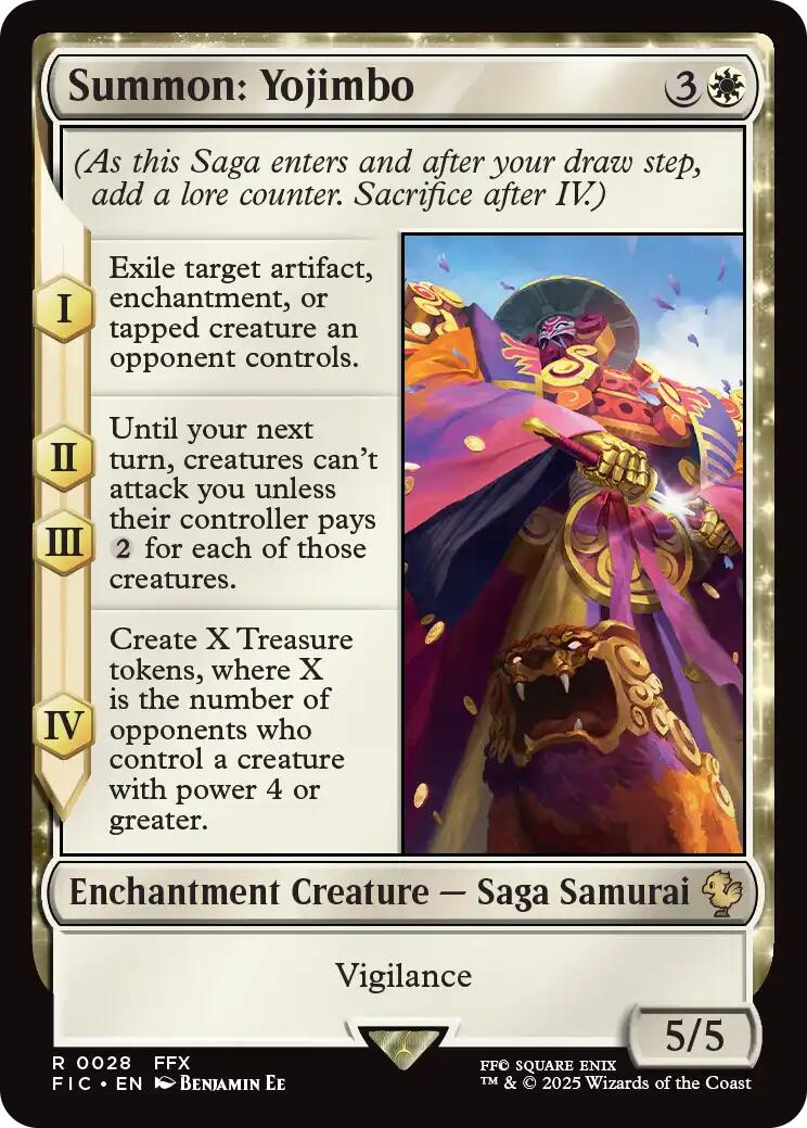 Summon: Yojimbo (Surge Foil) [FINAL FANTASY Commander] | Magic Magpie