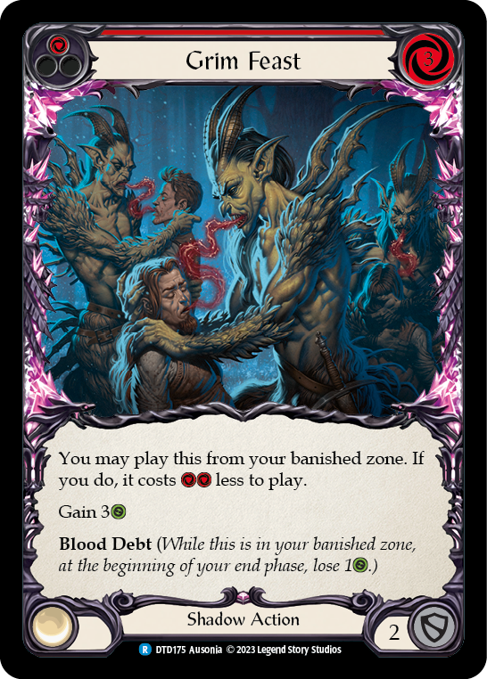 Grim Feast (Red) [DTD175] (Dusk Till Dawn)  Rainbow Foil | Magic Magpie