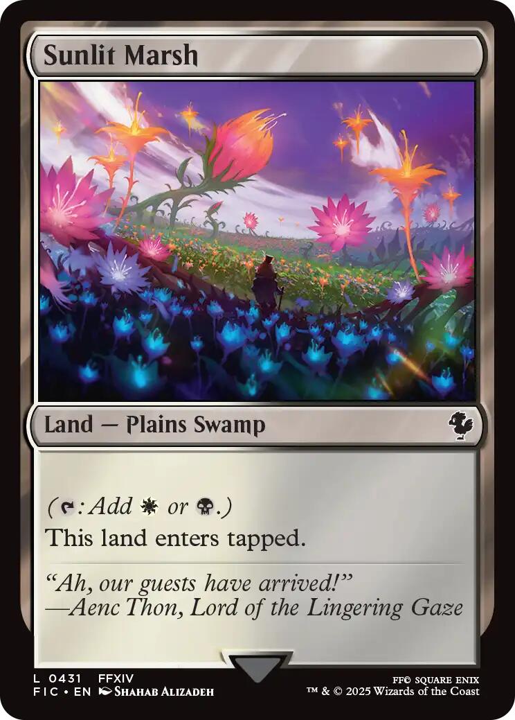 Sunlit Marsh (Surge Foil) [FINAL FANTASY Commander] | Magic Magpie