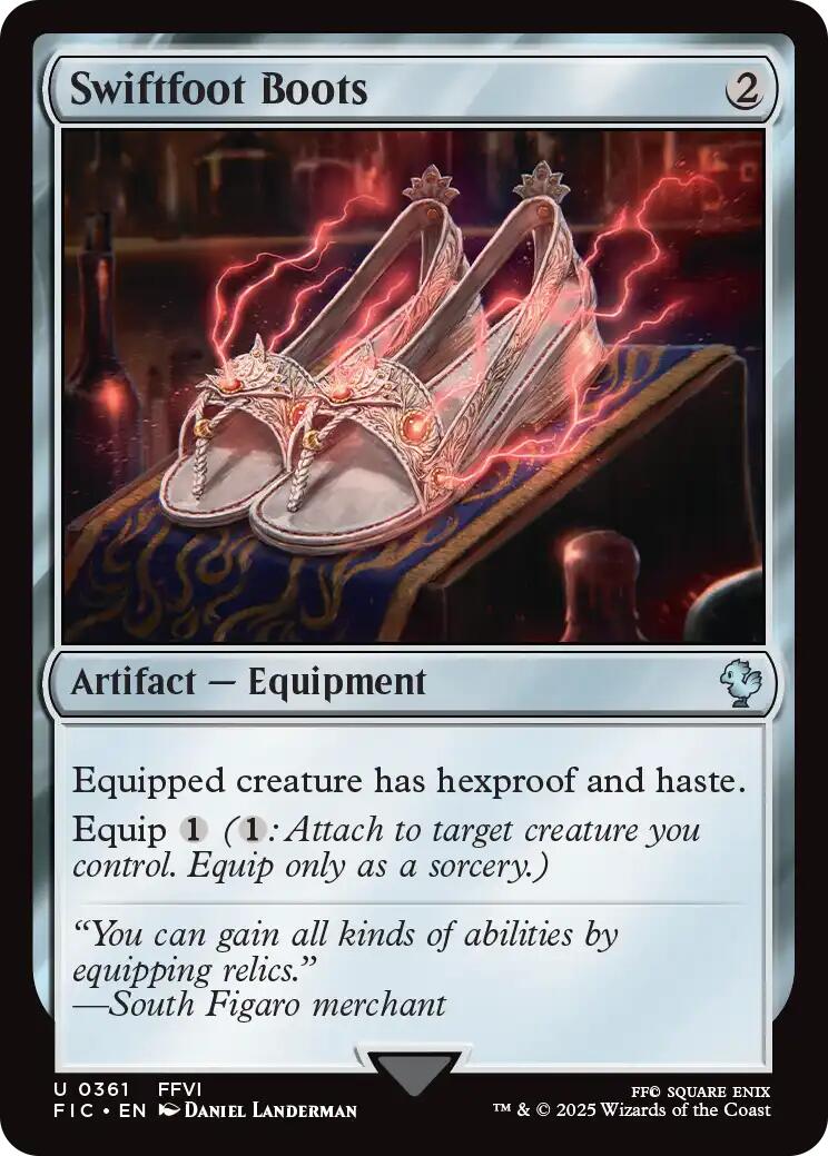 Swiftfoot Boots (Surge Foil) [FINAL FANTASY Commander] | Magic Magpie