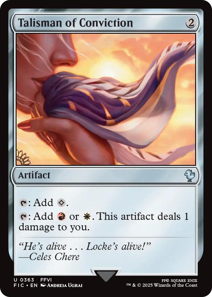 Talisman of Conviction (Surge Foil) [FINAL FANTASY Commander] | Magic Magpie