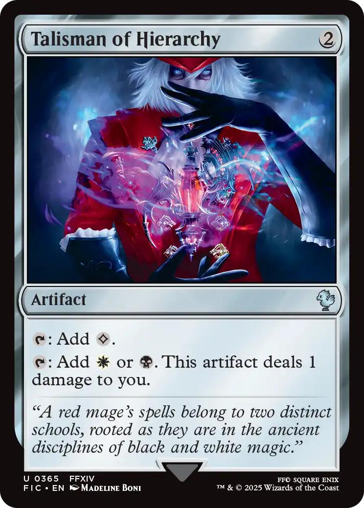 Talisman of Hierarchy (Surge Foil) [FINAL FANTASY Commander] | Magic Magpie