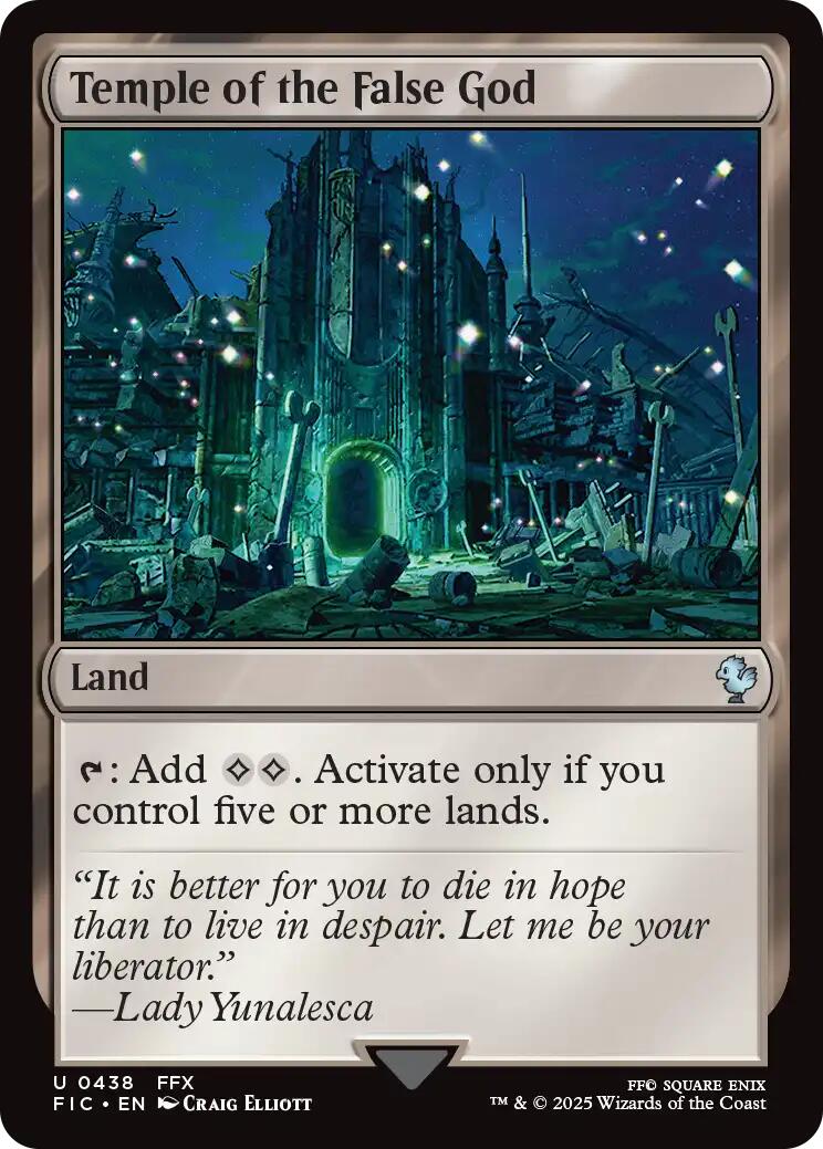 Temple of the False God (Surge Foil) [FINAL FANTASY Commander] | Magic Magpie