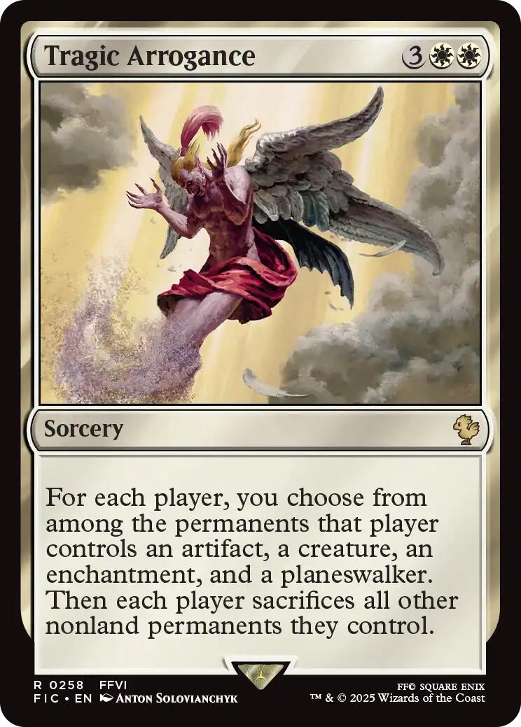 Tragic Arrogance (Surge Foil) [FINAL FANTASY Commander] | Magic Magpie