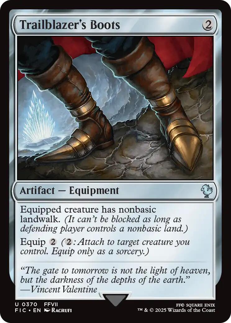 Trailblazer's Boots (Surge Foil) [FINAL FANTASY Commander] | Magic Magpie