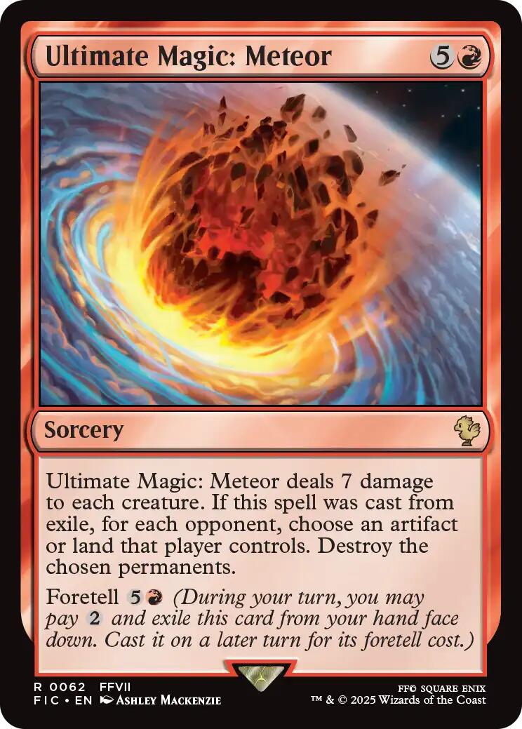 Ultimate Magic: Meteor (Surge Foil) [FINAL FANTASY Commander] | Magic Magpie