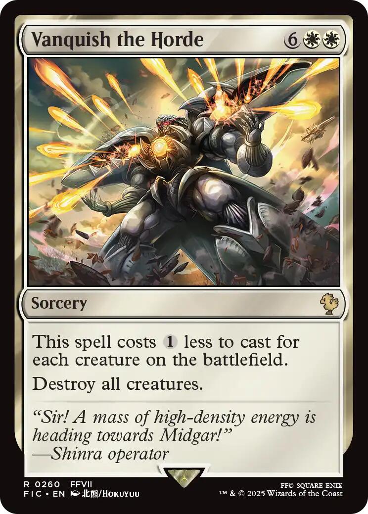 Vanquish the Horde (Surge Foil) [FINAL FANTASY Commander] | Magic Magpie