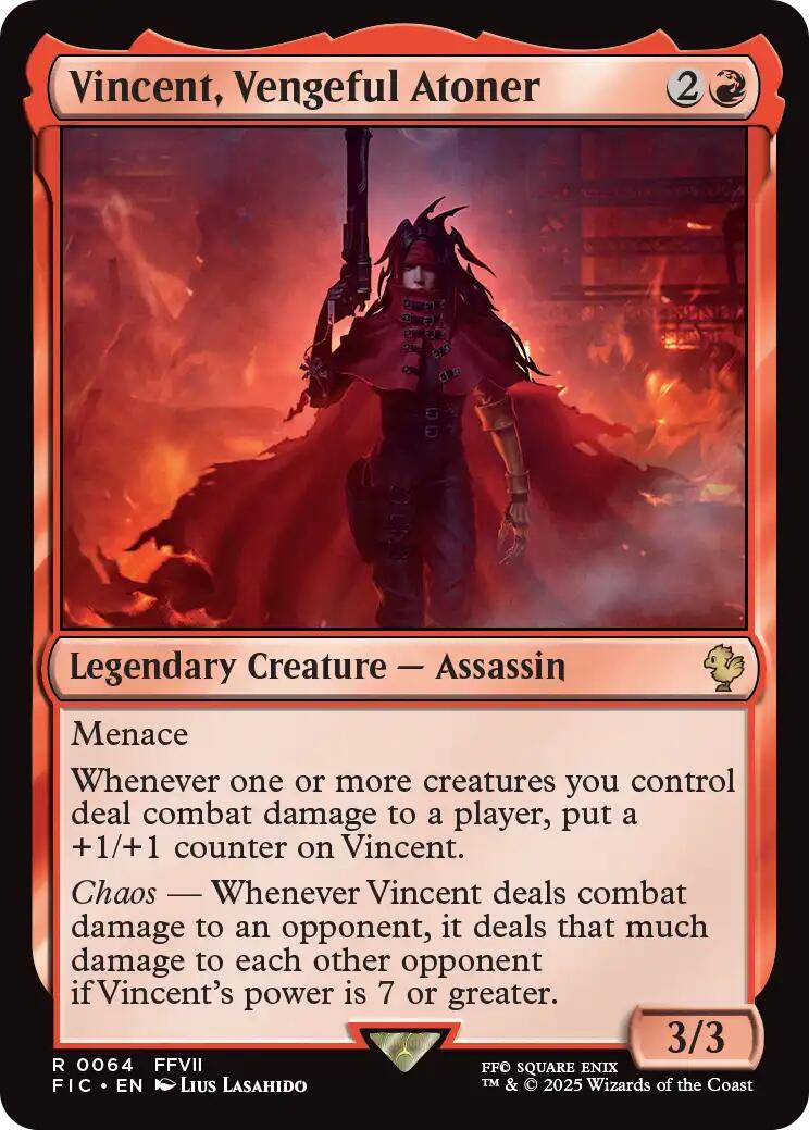 Vincent, Vengeful Atoner (Surge Foil) [FINAL FANTASY Commander] | Magic Magpie