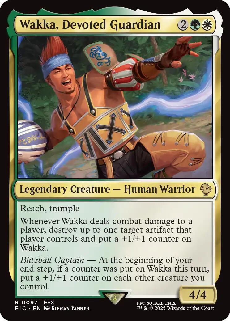 Wakka, Devoted Guardian (Surge Foil) [FINAL FANTASY Commander] | Magic Magpie