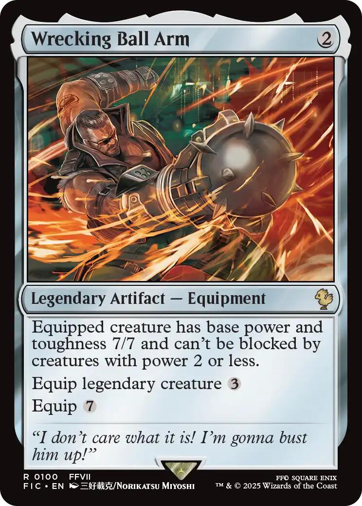 Wrecking Ball Arm (Surge Foil) [FINAL FANTASY Commander] | Magic Magpie