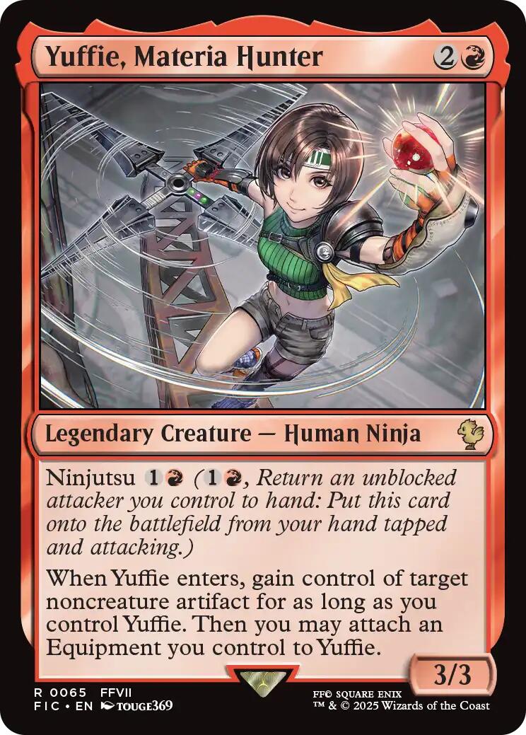 Yuffie, Materia Hunter (Surge Foil) [FINAL FANTASY Commander] | Magic Magpie